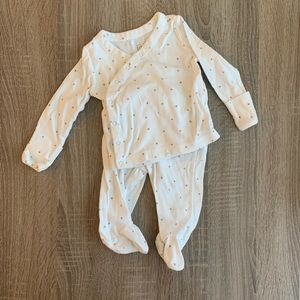 Baby Gap sleep outfit grey stars